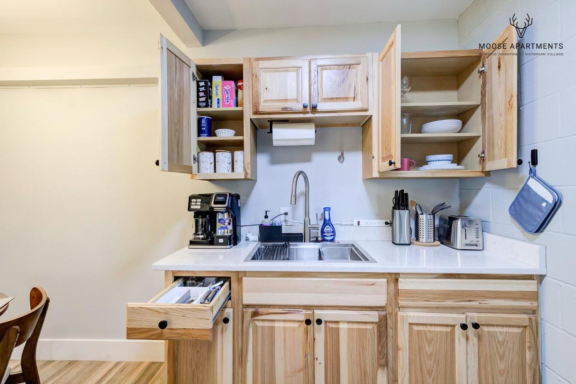 Appartamento The Moose #9 - Brand New Luxe Modern Loft With Free Parking, King Bed & Fast Wifi Memphis Esterno foto